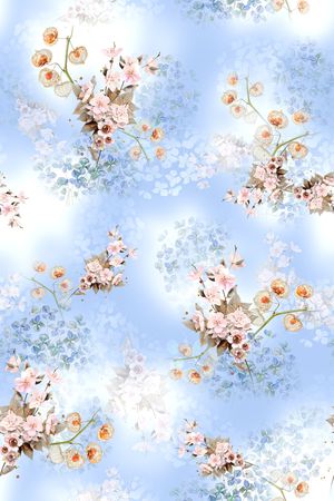 花卉印花花型图片