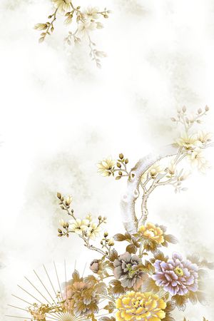 女装定位花印花花型图片