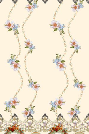 女装定位花印花花型图片