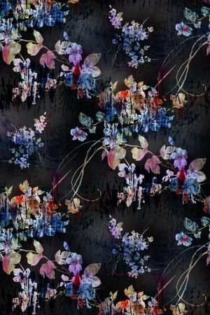 定位花印花花型图片