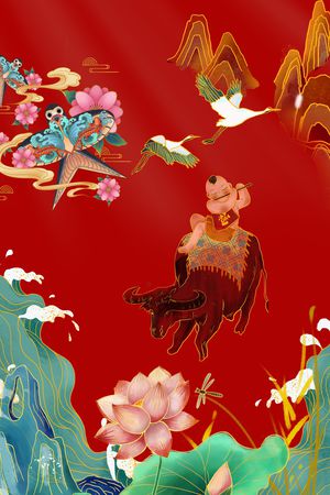 定位花印花花型图片