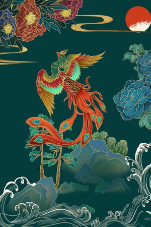 定位花印花花型图片