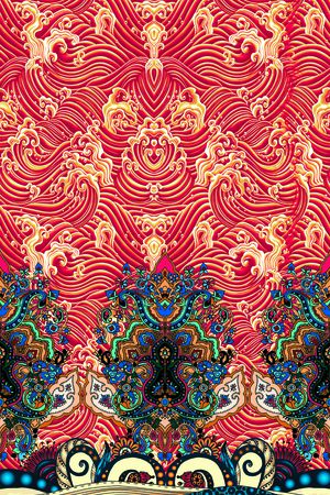 几何印花花型图片