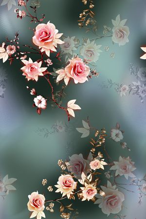 花卉印花花型图片