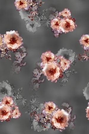 花卉印花花型图片