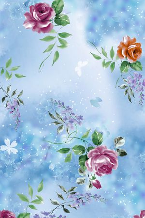 女装印花花型图片