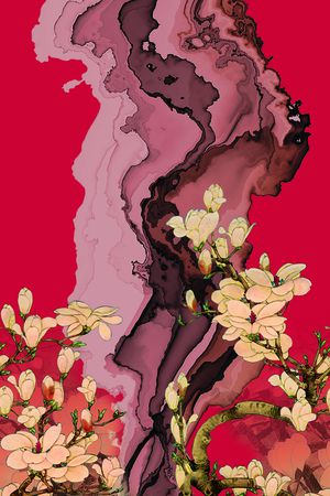 女装定位花印花花型图片