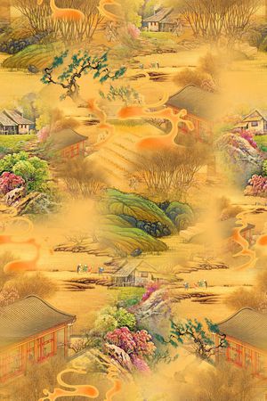 连衣裙印花花型图片