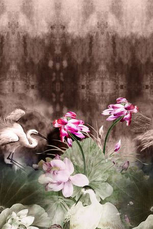 女装定位花印花花型图片