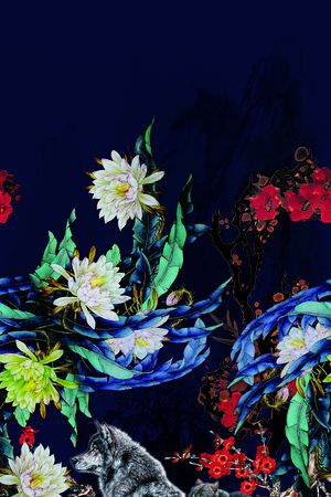 女装定位花印花花型图片