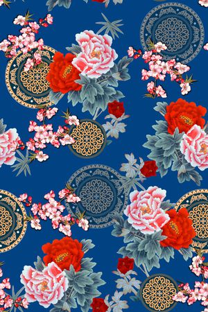 香云纱印花花型图片