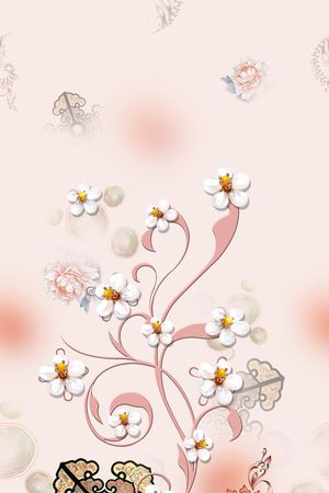 连衣裙印花花型图片