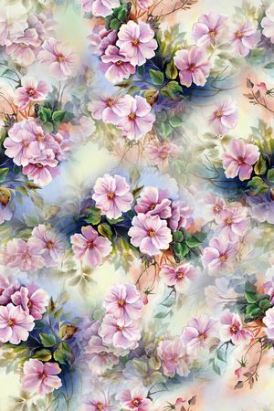 花卉印花花型图片