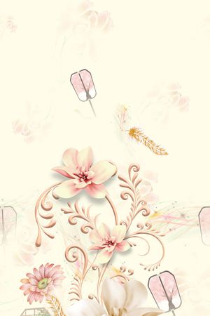 连衣裙印花花型图片