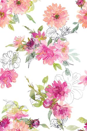 花卉印花花型图片