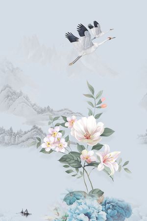 定位花印花花型图片