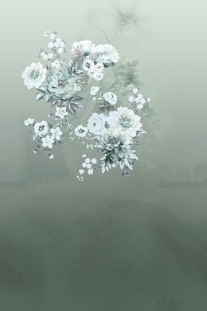民族花卉印花花型图片