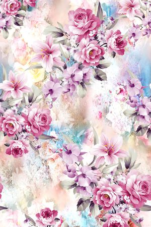 花卉印花花型图片