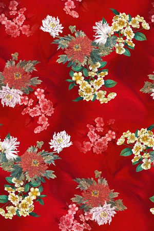 香云纱印花花型图片