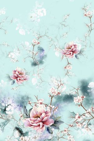 连衣裙印花花型图片