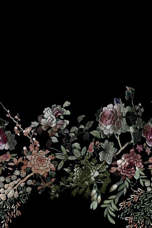 女装定位花印花花型图片