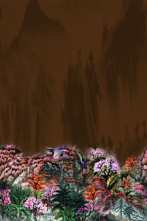 女装定位花印花花型图片