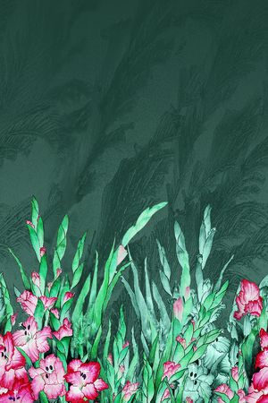 女装定位花印花花型图片
