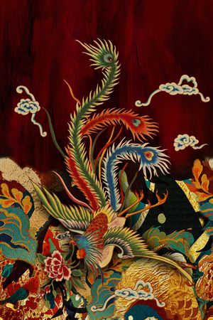 数码定位花印花花型图片