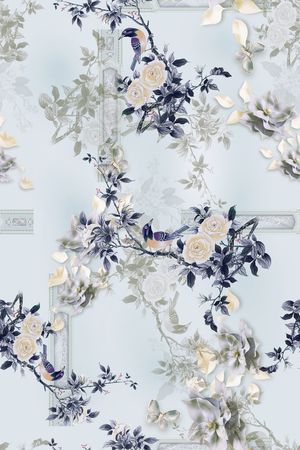 奢华印花花型图片