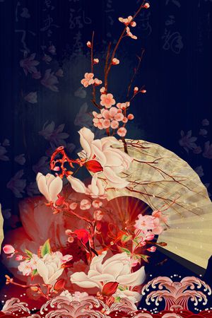 女装定位花印花花型图片