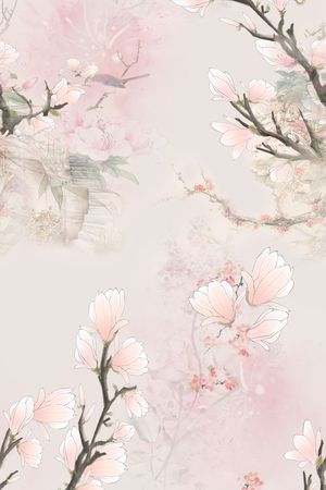 旗袍印花花型图片