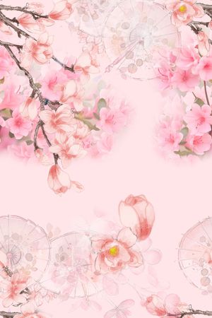 旗袍印花花型图片