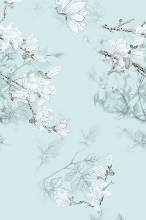 旗袍印花花型图片