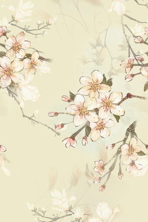 旗袍印花花型图片