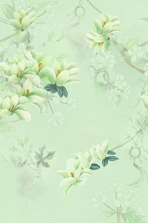 旗袍印花花型图片