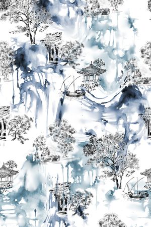 男装印花花型图片