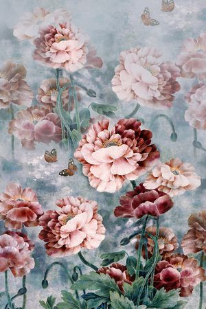 女装定位花印花花型图片
