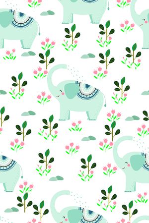 插画印花花型图片