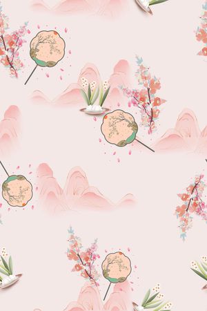 连衣裙印花花型图片