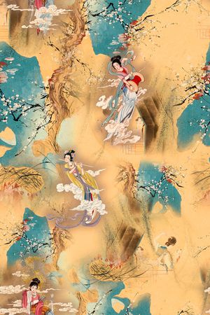 人物印花花型图片