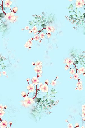 连衣裙印花花型图片