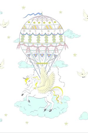 卡通动物印花花型图片