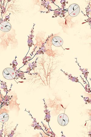 连衣裙印花花型图片