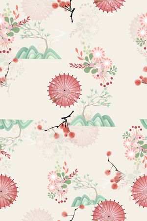 连衣裙印花花型图片