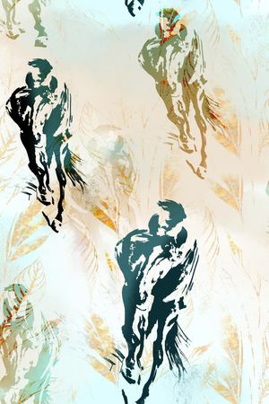渐变印花花型图片