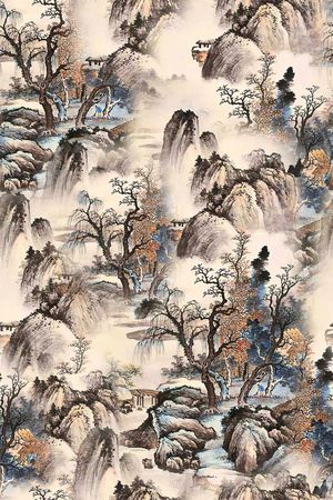 香云纱印花花型图片
