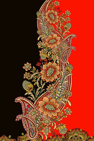 连衣裙印花花型图片