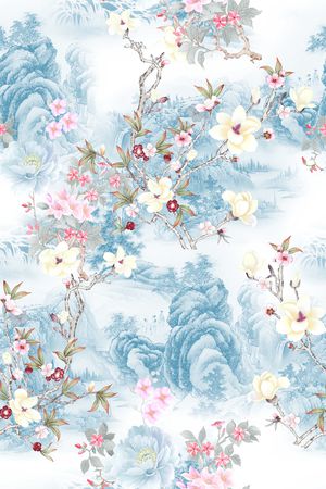 花卉印花花型图片