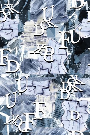 字母印花花型图片