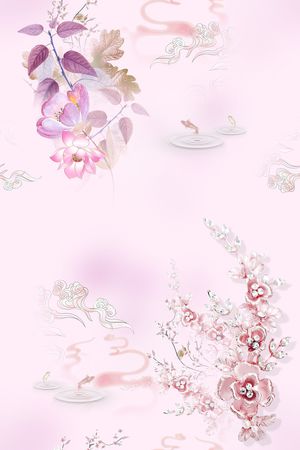 连衣裙印花花型图片